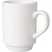 Mammoet Budgetline Kaffeetassen, 19 cl, 12 Stück, Weiß Porzellan, Kaffeebecher