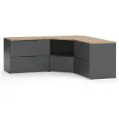 Vicco Wohnwand Wido Anthrazit 3 Teile, Model 58549