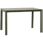 Hespéride Gartentisch 4-sitzer evasion beige leinen lorbeerblatt -