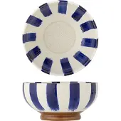 Creative Collection Shakti Schale, blau/weiß, Höhe 12cm, Keramik - , Shakti, Blau, für Küche, Keramik, Skandinavisch
