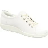 Ecco Soft 2.0 Veterschoenen Laag - Wit - Maat 37
