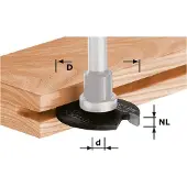 Festool Scheibennutfräser HW D40 - 491060
