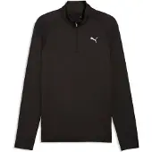 Puma M PWRTRAIN FABRIC MIX 14 ZIP - Black, Größe:XXL