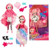 Toi-Toys Teenagerpuppe Puppen lockiges Haar 23 cm Spielzeug