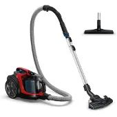Philips PowerPro Expert Staubsauger ohne Beutel, einschließlich Zubehör, 99,9 % Staubaufnahme, 900 W, rot (FC9729/09)