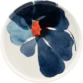 Marimekko - Oiva Valssi Teller, Ø 20 cm, weiß / blau / orange