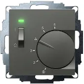 Eberle UP-Raumregler UTE 1015 Anthrazit 55x55 mm Temperatur 5-30 C, AC 230V