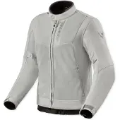 REV'IT! Revit Highcrest H2O wasserdichte Damen Motorrad Textiljacke, silber, 46