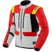 REV'IT! Revit Offtrack 3 H2O wasserdichte Motorrad Textiljacke, rot/weiß, 3XL