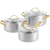 Greenpan Topf-Set Padova Reserve 3-lagig 18 + 20 + 24 cm (3-teilig)