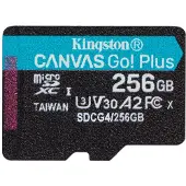 Kingston Kingstons Canvas Go! Plus microSD für Abenteurer und mobile Gamer bietet Lesegeschwindigkeiten von max. 200MB/s1 für nahtlose 4K UHD-Aufnahmen. Mit U3