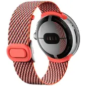 Google , Gewebtes Armband für Pixel Watch One Size, Koralle
