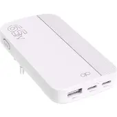 Force Power , Ladegerät 65 W USB-A/2x USB-C Klappbar Power Delivery GaN, Weiß