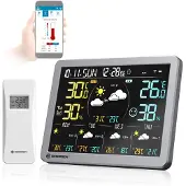Bresser 4CAST SG WLAN Wetterstation mit Außensensor, Tuya App