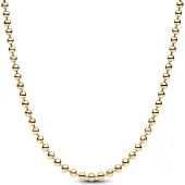 Pandora 364354C00-50 Damen-Kette Kugelkette Goldfarben 50 cm