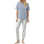 Mey Pyjama Wild Violets | Grösse: 46 | Farbe: Blau