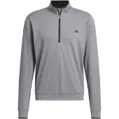 Adidas Sweatshirt PERFORMANCE "LIGHTWEIGHT HALF-ZIP OBERTEIL", Herren, Gr. S, grau (grau three), Obermaterial: 100% Polyester, angesetztes Bündchen, Sweatshirts Sweatshirt