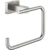 GROHE Essentials Cube Toilettenpapierhalter 13 8x6x9 8 cm Supersteel