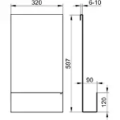 Keuco Duschablage, abnehmbar, 24951510000, Farbe: Weiß Matt