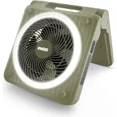 Unold 86516 Standventilator – Solarventilator für Camping | Akku-Solar-Ventilator mit LED-Beleuchtung | 5 Geschwindigkeitsstufen.