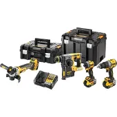 DeWalt DCK429P3T-QW Kombiset DCD805+ DCG405+ DCH273+ DCF850, 18 V schwarz, gelb (DCK429P3T-QW)