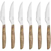 Jamon Hackmesserset aus rot gefärbtem, komprimiertem Pappelholz und 22 cm langer NITRUM Klinge aus rostfreiem Stahl Gesamtlänge