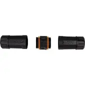 Logilink NP0086, RJ45, Schwarz, Weiblich/Weiblich, Gerade, Cat6a, 22/26