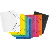 Pagna Eckspanner Trend 99127-00, A3, Kunststoff, farbig sortiert, 3 Einschlagklappen, 12 Stück