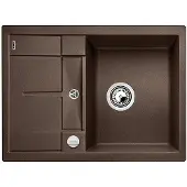 BLANCO METRA 45 S Compact, Schrankwaschbecken, Silgranit, Braun, Doppelseitig, 45 cm, Deutschland