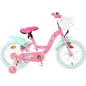 Volare Barbie Kinderfahrrad - Mädchen - 16 Zoll - Rosa - Zwei Handbremsen