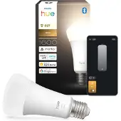 Philips White A67 – Smart-Lampe E27 – 1600, Intelligentes Leuchtmittel, Bluetooth/Zigbee, Weiß, LED, E27, A21