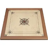 Philos Carrom Top Class schwarz/rot Brettspiel für 2–4 Spieler ab 6 Jahren
