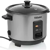 Tristar RK-6146, Schwarz, Silber, 1 l, Tasten, 0,8 m, Edelstahl, Glas