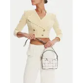 GUESS Handtasche Maylee Mini HWWG96 61720 Weiß