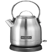 KitchenAid 5KEK1222ESX, 1,25 l, 2200 W, Schwarz, Edelstahl, Edelstahl, Drahtlos, Filterung