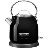 KitchenAid 5KEK1222EOB, 1,25 l, 2200 W, Schwarz, Edelstahl, Drahtlos, Filterung