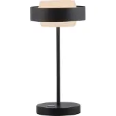 Schöner Wohnen LED Tischlampe Elmo, dimmbar, schwarz, für Wohn- / Esszimmer, Metall, Modern, LED Tischlampe