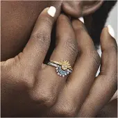 Pandora 162674C01 Damen-Ring Himmlisch Funkelnde Sonne