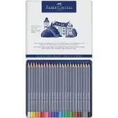 Faber-Castell Faber Castell - Goldfaber Aqua Aquarellstift, 24er Metalletui (114624)