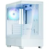 Zalman P10 White, Mini Tower, PC, Weiß, micro ATX, Mini-ITX, Kunststoff, Stahl, Gehärtetes Glas, Multi