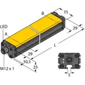 Turk TURCK LI700P0-Q25LM0-LIU5X Induktiver Linearwegsensor,Inhalt:1Stück LI700P0Q25LM0LI