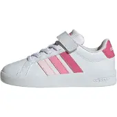 Adidas GRAND COURT 3.0 Tennis-inspirierte Freizeitsneaker für Damen und Herren in Weiß