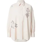 Scotch & Soda Embroidery Girlfriend Shirt Rose Dust Stripe Größe: 38 | Longsleeves Outlet | Damen | Rosa