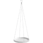 Ecopot's Blumentopfuntersetzer "HANGING SAUCER White Grey", BxTxH: 36x36x3 cm