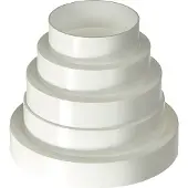 Europlast Reduzierstück Dunstabzugshaube Adapter 80 100 120 125 150 mm Rohr