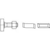 Alstertaler Schrauben & Präzisionsteile Hammerkopfschrauben M12 30 mm 88938 Edel