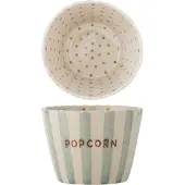 Bloomingville Chip Schale, grün/weiß, Höhe 14 cm, Keramik - , Chip, Weiß, für Küche, Keramik