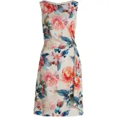Vera Mont Cocktailkleid mit Blumenprint in Rosé/Red | Gr.: 44