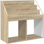 vidaXL Kinderregal Sonoma-Eiche 72,5 x 29,5 x 69 cm Holzwerkstoff