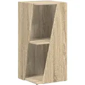 vidaXL Seitenregal Sonoma-Eiche 33 x 32 x 70,5 cm Holzwerkstoff
